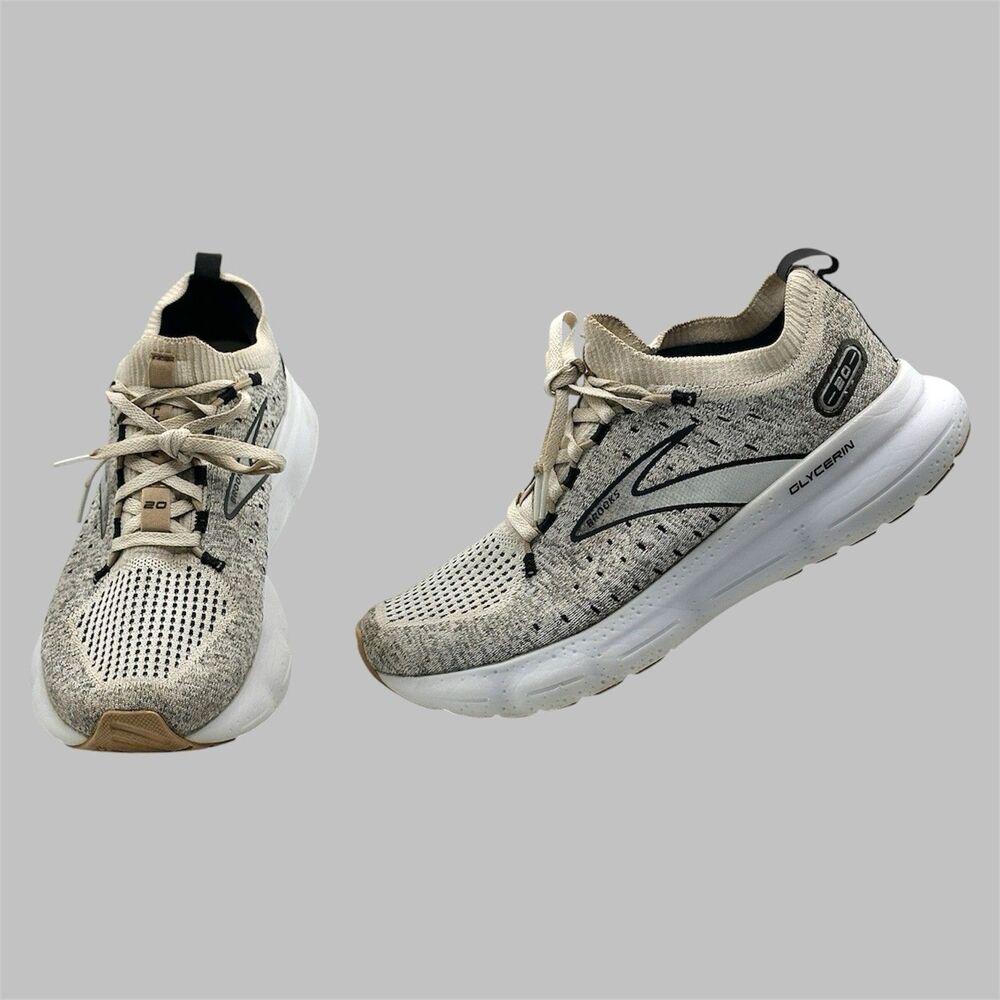 Brooks Glycerin 20 Stealth Fit Women’s Size 8 Running Shoes Grey 1203721B163